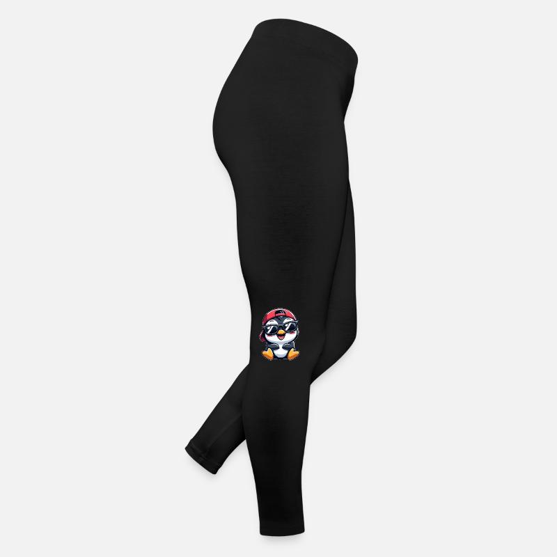 pingouin cool avec des lunettes de soleil style dessin animé Legging en jersey Femme