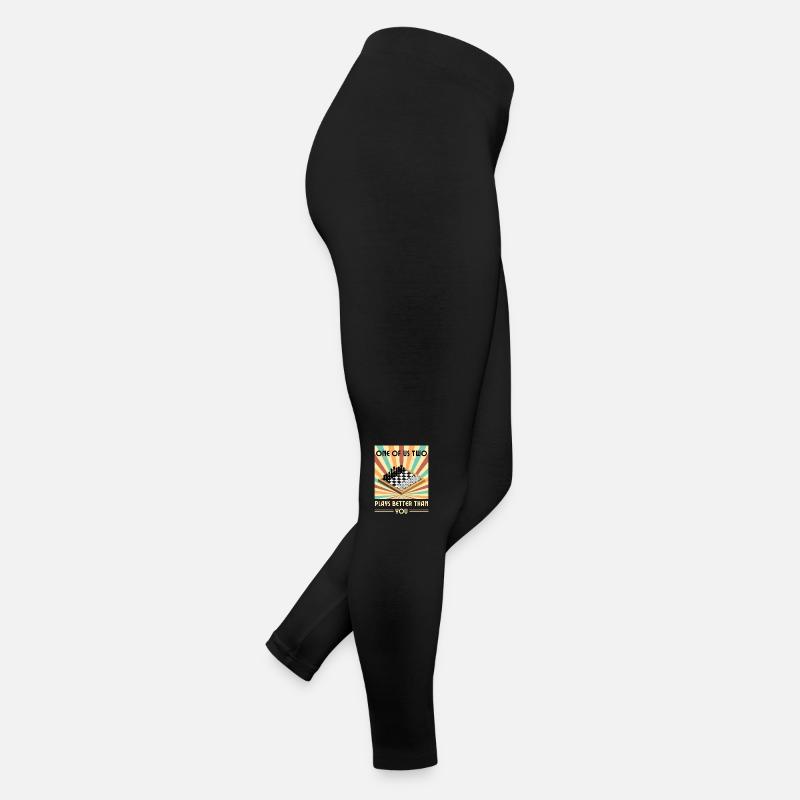 Einer von uns beiden spielt besser als du Schach Frauen Jersey Leggings