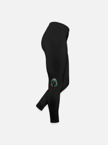 Bloodheavy Neon Acid Matryoshka Demon - Women’s Jersey Leggings - black - Right