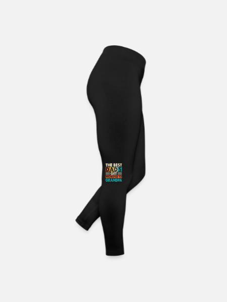 The Best Dads Promoted To Grandpa - Women’s Jersey Leggings - black - Right