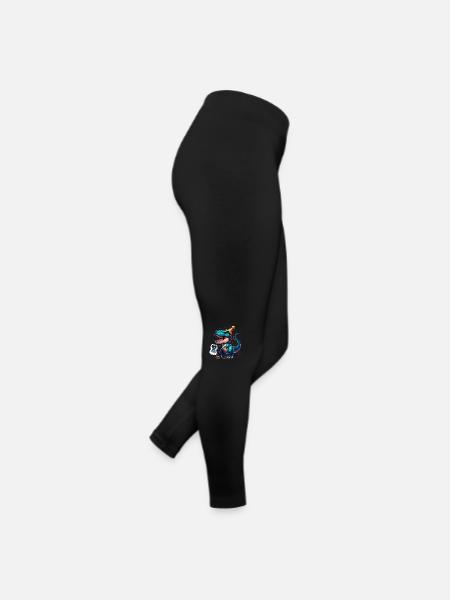 T Rex Dinosaure 8e anniversaire Enfants Anniversaire - Legging en jersey Femme - noir - Droite