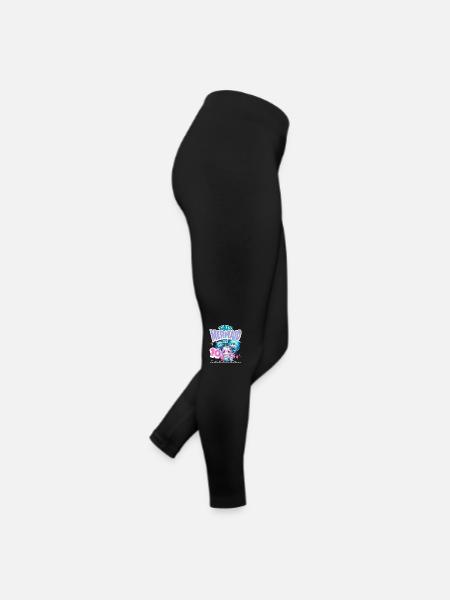 Mermaid 10th Birthday Girl Kids - Women’s Jersey Leggings - black - Right