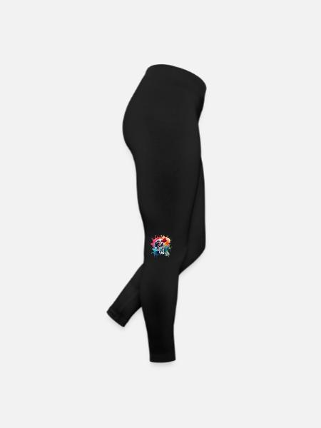 Parkour - Frauen Jersey Leggings - Schwarz - Rechts