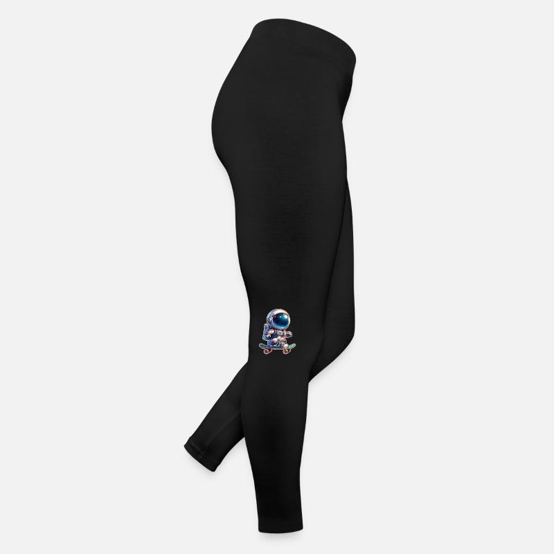 Astronaute Skateboard Patin Legging en jersey Femme