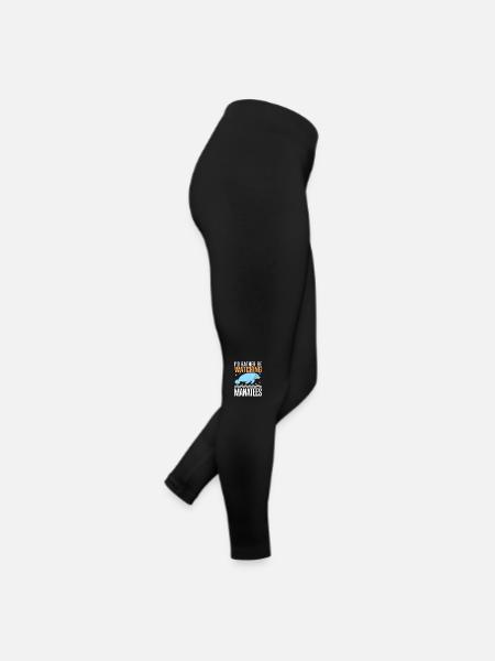 Seekuh - Frauen Jersey Leggings - Schwarz - Rechts