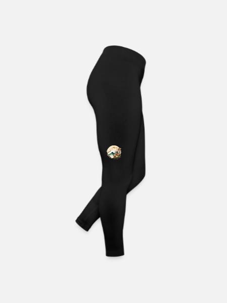 Anime Landschaft - Frauen Jersey Leggings - Schwarz - Rechts