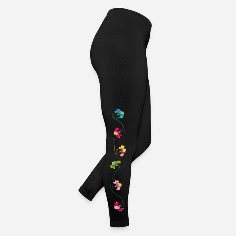 Blumenranke, Flowers Frauen Jersey Leggings