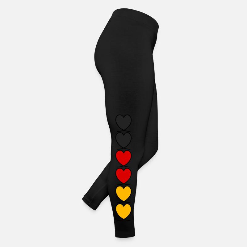 Deutschland Herzen Frauen Jersey Leggings