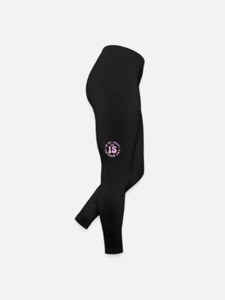 In My Sweet Fifteen Era 15th Birthday 15th - Women’s Jersey Leggings - black - Right