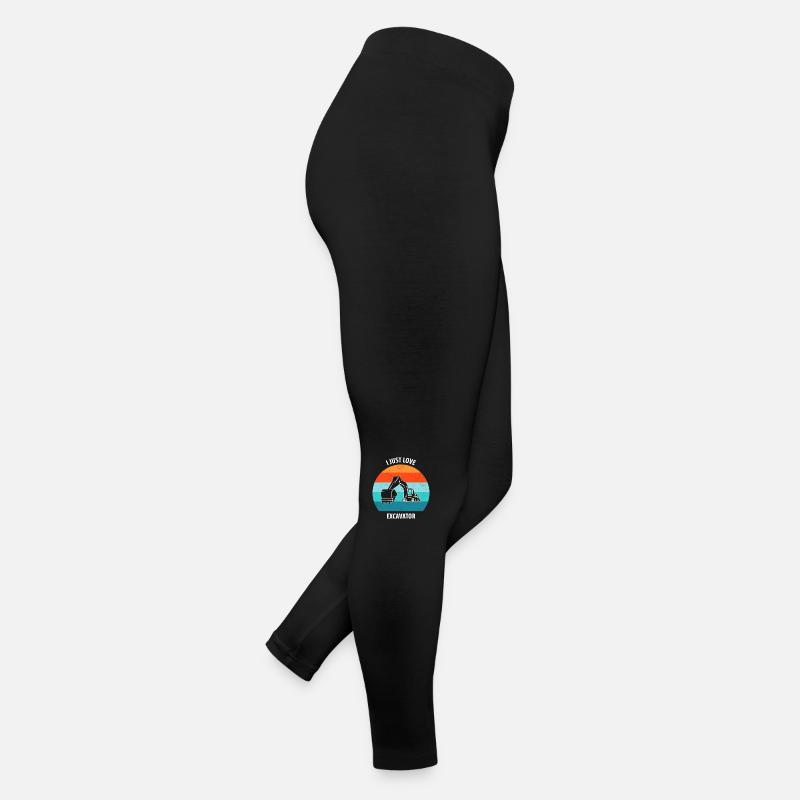 Excavator Excavator Driver Excavator Truck Women’s Jersey Leggings