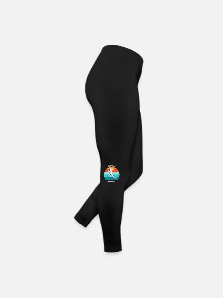 Floorball, Floorball, Hockey sur gazon, Hockey en salle - Legging en jersey Femme - noir - Droite