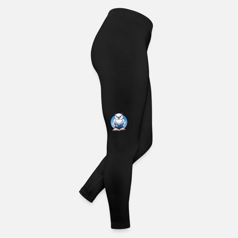 Wise Owl avec livre - Design de lecture Legging en jersey Femme