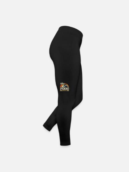 Vintage 2000 Vintage Retro Geburtstagsgeschenk - Frauen Jersey Leggings - Schwarz - Rechts