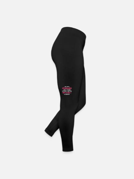 Super Stagiaire - Cadeau de Depart - Legging en jersey Femme - noir - Droite