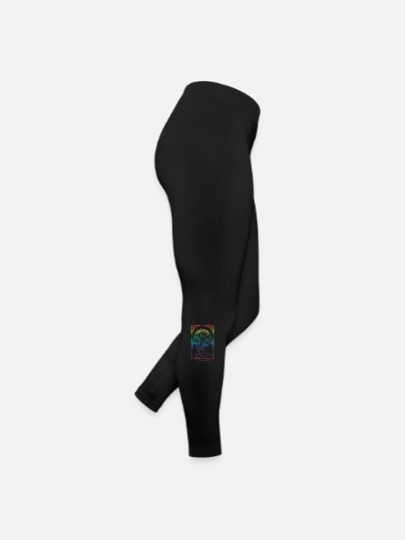 Alfons Mucha - Frauen Jersey Leggings - Schwarz - Rechts