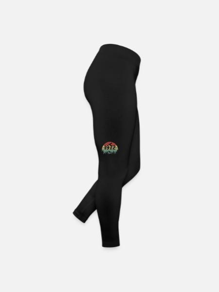 1972 Vintage Cadeau D’anniversaire 1972 Retro 1972 - Legging en jersey Femme - noir - Droite