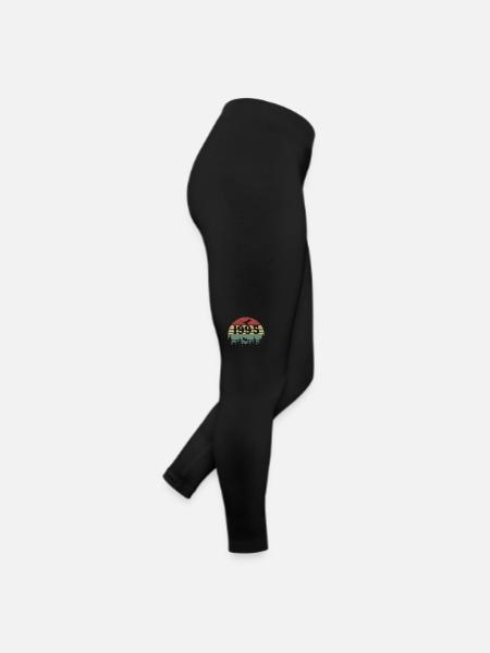 1995 Vintage Cadeau D’anniversaire 1995 Retro 1995 - Legging en jersey Femme - noir - Droite