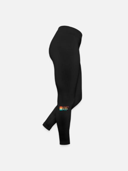 Husky Kaffee - Frauen Jersey Leggings - Schwarz - Rechts