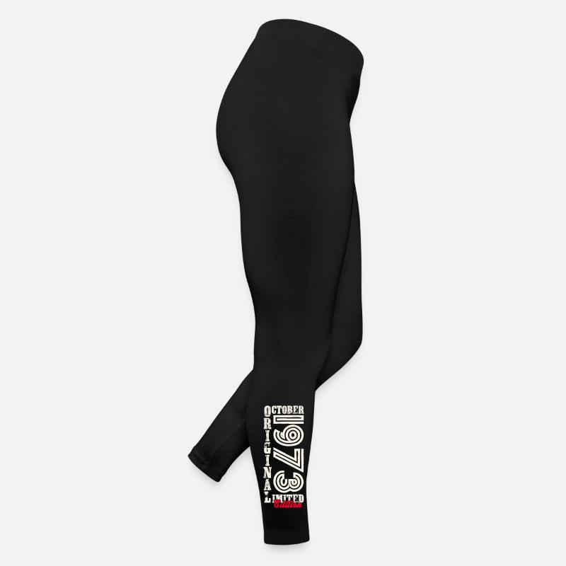 50th Birthday Original October Year 1973 Women’s Jersey Leggings