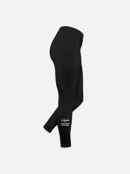 Sarcasme c’est comme ça que j’embrasse la tendance Ironique Dicton - Legging en jersey Femme - noir - Droite