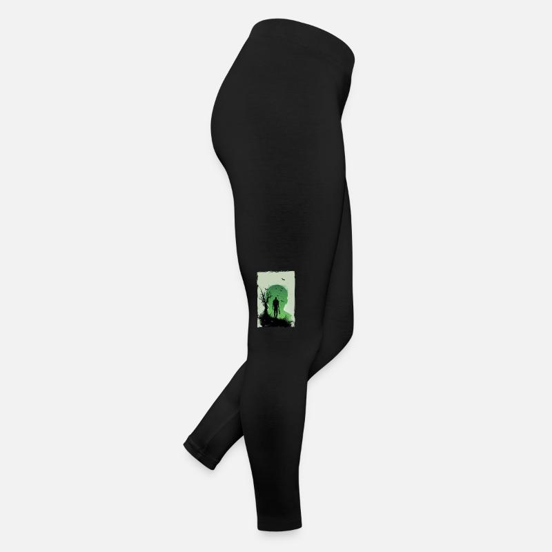 Zombie Illustration Minimaliste Design Legging en jersey Femme