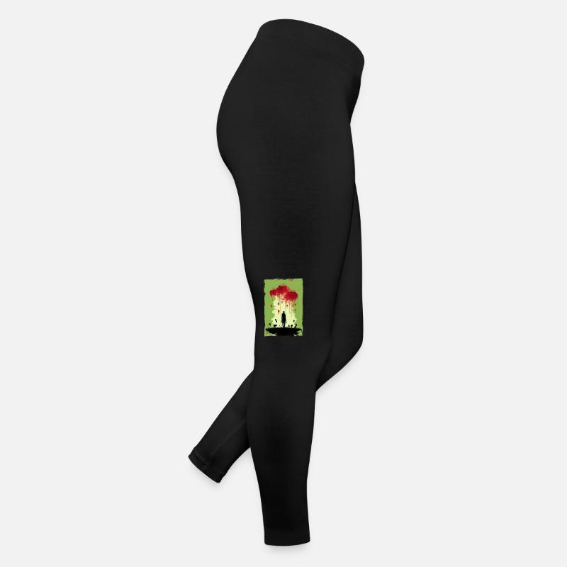 Zombie Illustration Minimaliste Design Legging en jersey Femme