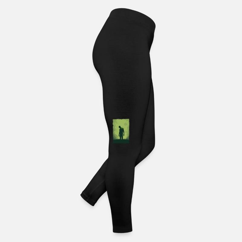 Zombie Illustration Minimaliste Design Legging en jersey Femme