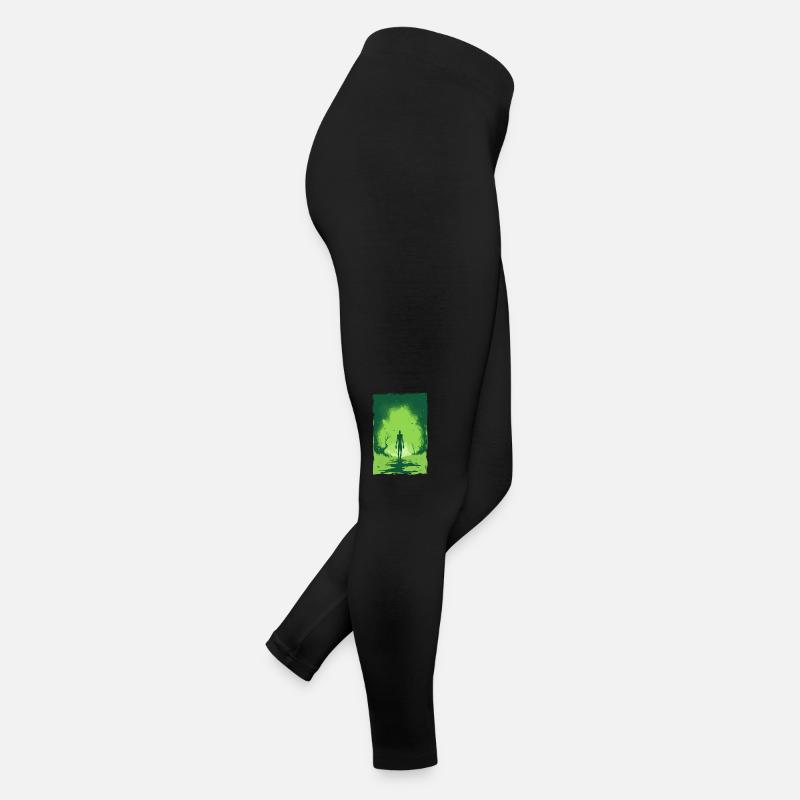 Zombie Illustration Minimaliste Design Legging en jersey Femme