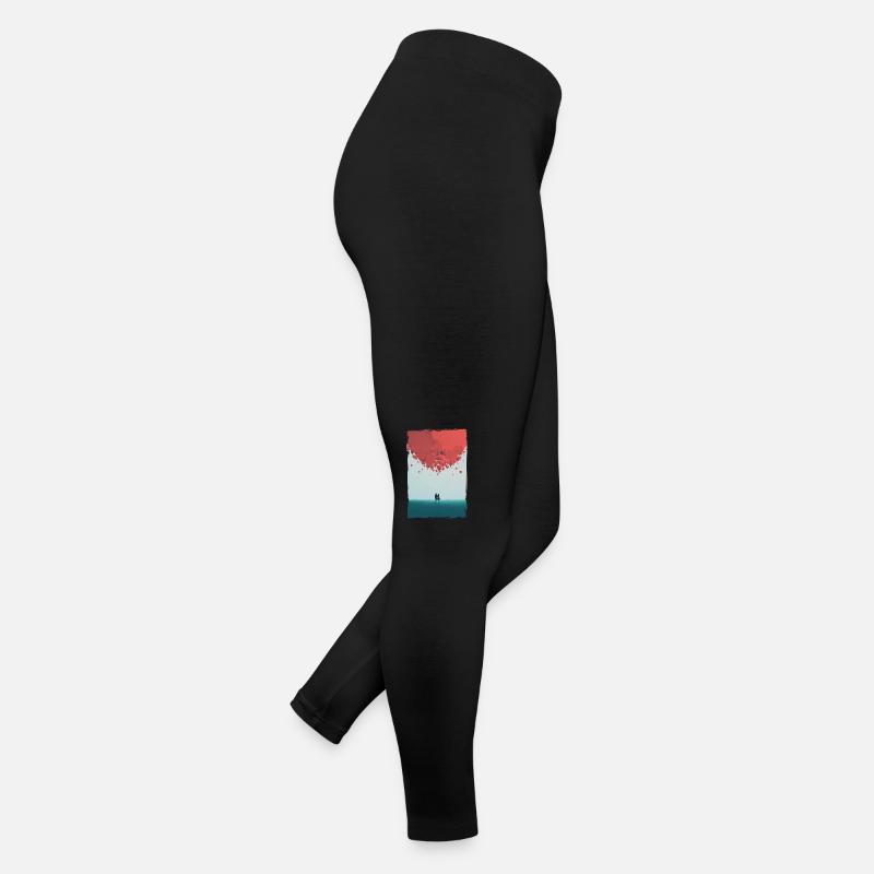 Amour Illustration Design Minimaliste Legging en jersey Femme