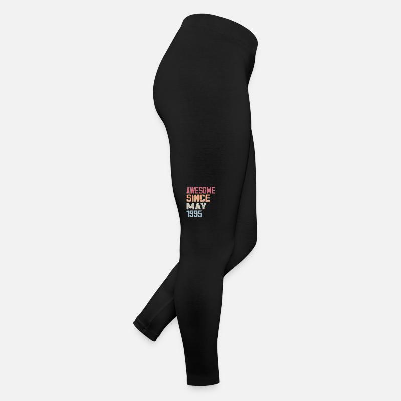May 1995 Birthday 1995 Retro 1995 May Vintage Women’s Jersey Leggings