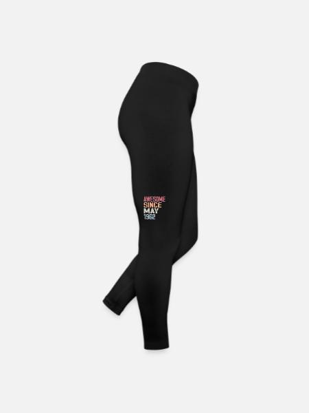 Mai 1962 Anniversaire 1962 Retro 1962 Mai Vintage - Legging en jersey Femme - noir - Droite