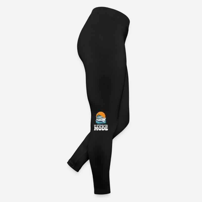 On Motorboating Mode Pontoon Captain Lake Life Frauen Jersey Leggings