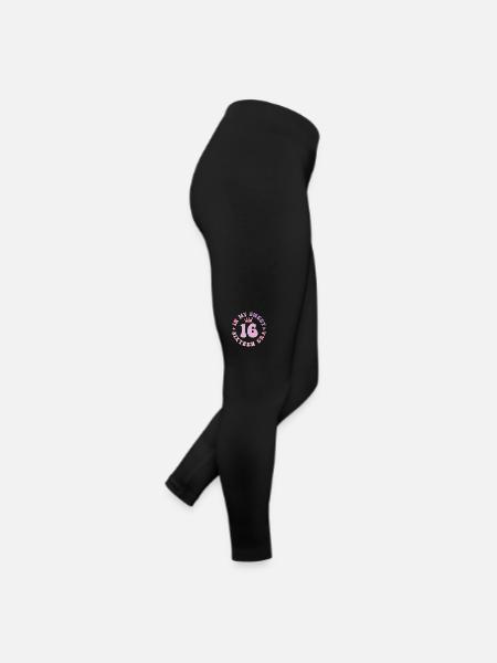 In My Sweet Sixteen Era 16th Birthday 16th - Women’s Jersey Leggings - black - Right