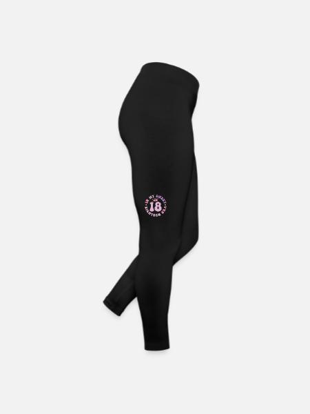 In meiner süßen Achtzehn-Ära 18. Geburtstag Groovy 18. - Frauen Jersey Leggings - Schwarz - Rechts