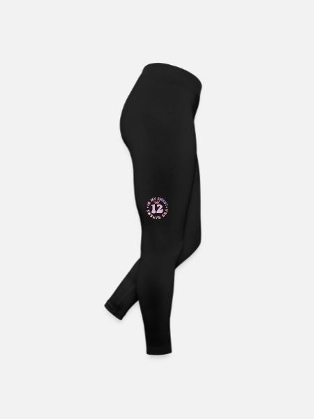 In My Sweet Twelve Era 12th Birthday Groovy 12th - Women’s Jersey Leggings - black - Right