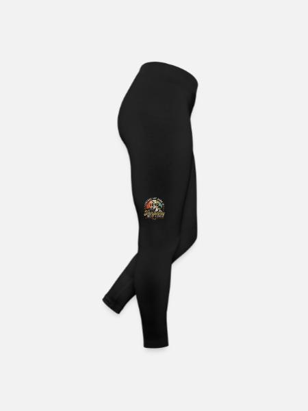 Januar Jahrgang 1952 - 72.Geburtstag Geschenk - Frauen Jersey Leggings - Schwarz - Rechts