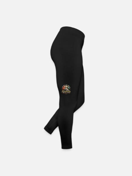 January Vintage 1946 - 78th Birthday Gift - Women’s Jersey Leggings - black - Right