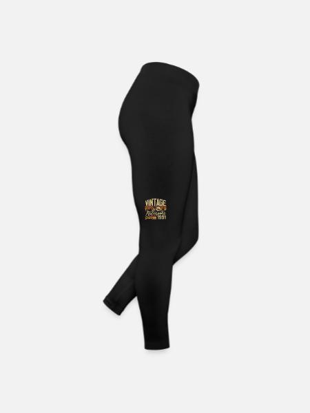Vintage 1991 Rétro Cadeau D’anniversaire 1991 - Legging en jersey Femme - noir - Droite