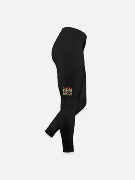 Les légendes sont nées en avril 2000 - Legging en jersey Femme - noir - Droite