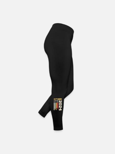 Octobre 2024 - Cadeau anniversaire Octobre 2024 - Legging en jersey Femme - noir - Droite