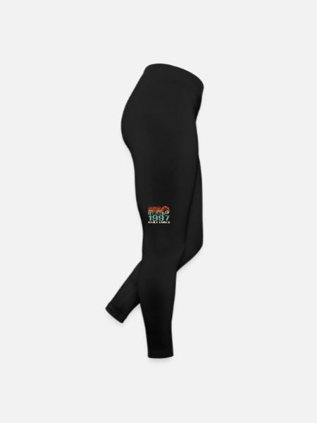 Cadeau d’anniversaire - Vintage février 1997 - Legging en jersey Femme - noir - Droite