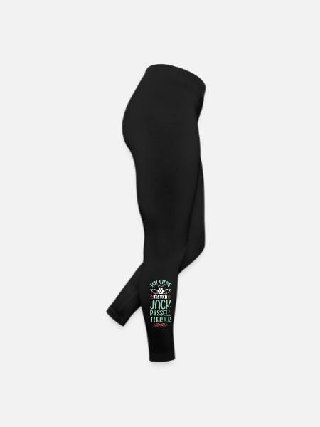 I love my Jack Russell Terrier - Women’s Jersey Leggings - black - Right