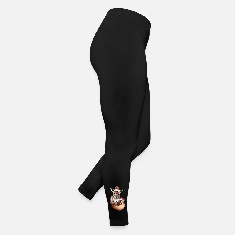 Kangourous de Noël Legging en jersey Femme