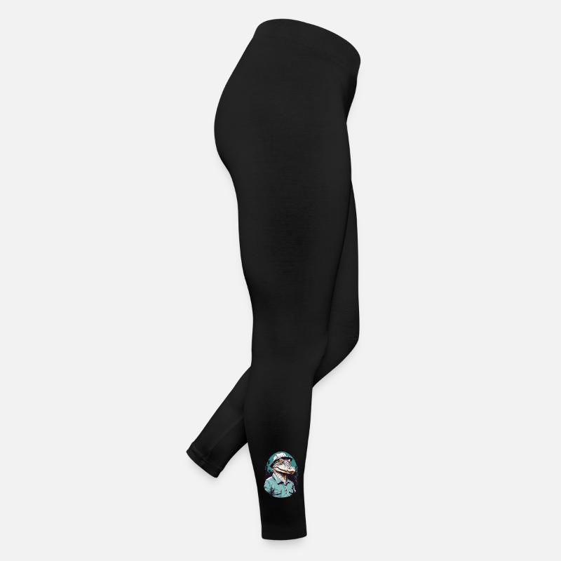 Crocodile Golfer Golfer Design Women’s Jersey Leggings