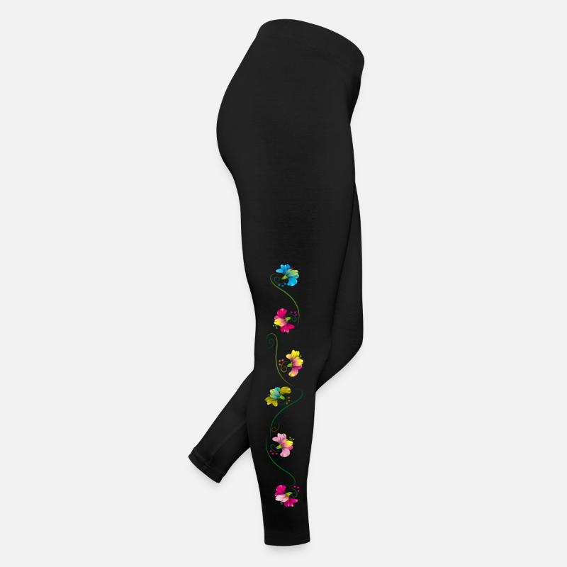 Blumenranke, Fleurs Legging en jersey Femme