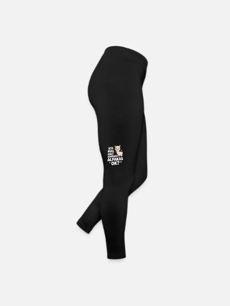 Alpaca llama alpacas animal - Women’s Jersey Leggings - black - Right