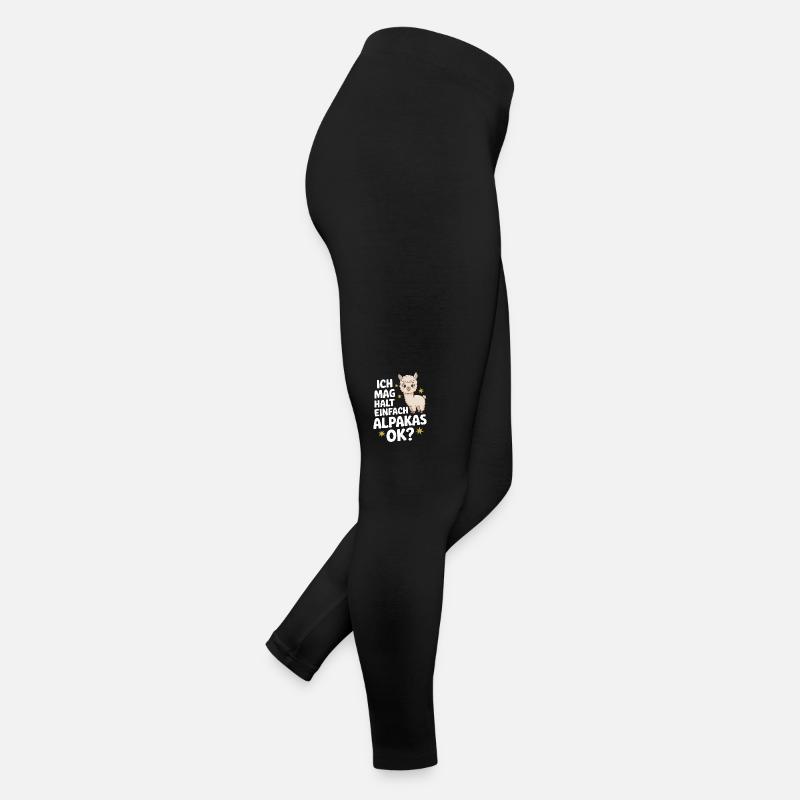 Alpaca llama alpacas animal Women’s Jersey Leggings