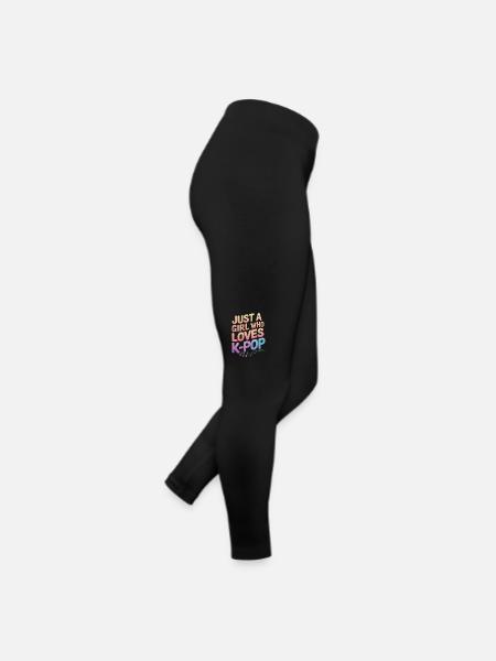 K-Pop Music Korean Pop - Women’s Jersey Leggings - black - Right