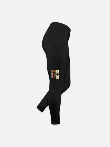 Dezember 2009 - 2009 Dezember - Frauen Jersey Leggings - Schwarz - Rechts
