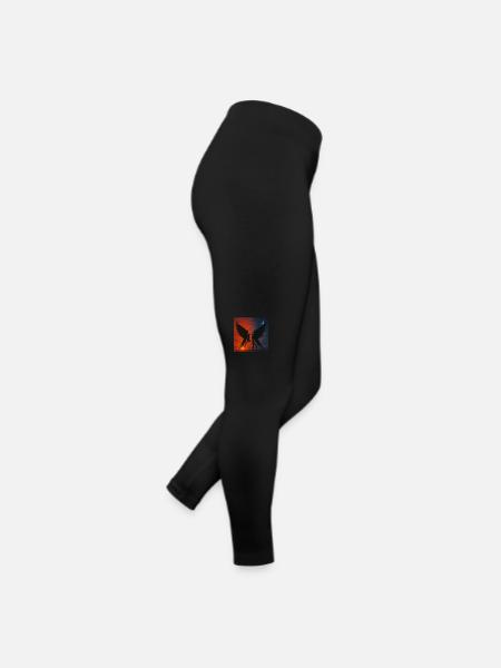 Engelbild /Spirit-Soul Kollektion - Frauen Jersey Leggings - Schwarz - Rechts